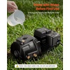image:imageVEVOR 1 HP Shallow Well Jet Pump AC 115230 Volt 1400 GPH Dual Voltage Cast Iron Well Jet Pump with 164 ft Max Head Lift Automatic Pressure Switch for Garden Irrigation Lawn Sprinkler System1 HP