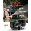 image:imageVEVOR 1 HP Shallow Well Jet Pump AC 115230 Volt 1400 GPH Dual Voltage Cast Iron Well Jet Pump with 164 ft Max Head Lift Automatic Pressure Switch for Garden Irrigation Lawn Sprinkler System12 HP