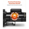 image:imageVEVOR 1 HP Shallow Well Jet Pump AC 115230 Volt 1400 GPH Dual Voltage Cast Iron Well Jet Pump with 164 ft Max Head Lift Automatic Pressure Switch for Garden Irrigation Lawn Sprinkler System2 HP
