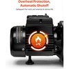 image:imageVEVOR 1 HP Shallow Well Jet Pump AC 115230 Volt 1400 GPH Dual Voltage Cast Iron Well Jet Pump with 164 ft Max Head Lift Automatic Pressure Switch for Garden Irrigation Lawn Sprinkler System12 HP