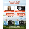 image:imageVEVOR 1 HP Shallow Well Jet Pump AC 115230 Volt 1400 GPH Dual Voltage Cast Iron Well Jet Pump with 164 ft Max Head Lift Automatic Pressure Switch for Garden Irrigation Lawn Sprinkler System12 HP