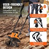 image:imageVEVOR 10 Amp Electric Tiller 14 Tilling Width 394 Tilling Depth Corded Electric TillerCultivator Steel Mn Tines Rototiller for Garden Lawn Soil Digging10 Amp  14 width