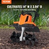 image:imageVEVOR 10 Amp Electric Tiller 14 Tilling Width 394 Tilling Depth Corded Electric TillerCultivator Steel Mn Tines Rototiller for Garden Lawn Soil Digging10 Amp  14 width