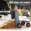 image:imageVEVOR 10 CuFt 1200LBS Poly Garden Cart Dump Wagon Heavy Duty Wheelbarrow with Convertible Handle and 13 Flat Free Tires Outdoor Yard Wagon ATV Trailer Dump Cart Tow Behind for Lawn Mower TractorGray