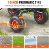 image:imageVEVOR 10 CuFt 1200LBS Poly Garden Cart Dump Wagon Heavy Duty Wheelbarrow with Convertible Handle and 13 Flat Free Tires Outdoor Yard Wagon ATV Trailer Dump Cart Tow Behind for Lawn Mower TractorGray