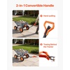 image:imageVEVOR 10 CuFt 1200LBS Poly Garden Cart Dump Wagon Heavy Duty Wheelbarrow with Convertible Handle and 13 Flat Free Tires Outdoor Yard Wagon ATV Trailer Dump Cart Tow Behind for Lawn Mower TractorGray