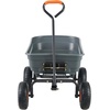 image:imageVEVOR 10 CuFt 1200LBS Poly Garden Cart Dump Wagon Heavy Duty Wheelbarrow with Convertible Handle and 13 Flat Free Tires Outdoor Yard Wagon ATV Trailer Dump Cart Tow Behind for Lawn Mower TractorGray