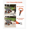 image:imageVEVOR 10 CuFt 1200LBS Poly Garden Cart Dump Wagon Heavy Duty Wheelbarrow with Convertible Handle and 13 Flat Free Tires Outdoor Yard Wagon ATV Trailer Dump Cart Tow Behind for Lawn Mower TractorGrey01