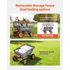 image:imageVEVOR 10 CuFt 1200LBS Poly Garden Cart Dump Wagon Heavy Duty Wheelbarrow with Convertible Handle and 13 Flat Free Tires Outdoor Yard Wagon ATV Trailer Dump Cart Tow Behind for Lawn Mower TractorGrey01