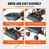 image:imageVEVOR 10 CuFt 1200LBS Poly Garden Cart Dump Wagon Heavy Duty Wheelbarrow with Convertible Handle and 13 Flat Free Tires Outdoor Yard Wagon ATV Trailer Dump Cart Tow Behind for Lawn Mower TractorGray