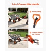 image:imageVEVOR 10 CuFt 1200LBS Poly Garden Cart Dump Wagon Heavy Duty Wheelbarrow with Convertible Handle and 13 Flat Free Tires Outdoor Yard Wagon ATV Trailer Dump Cart Tow Behind for Lawn Mower TractorGrey01