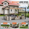 image:imageVEVOR 10x13 Outdoor Retractable Pergola with Canopy Aluminum Pergola with Retractable Canopy Modern StyleSun Shadefor Patios Gardens Decks Backyards BeigeBeige