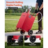 image:imageVEVOR 15 Gallon Fuel Gas Caddy Carbon Steel Portable Fuel Transfer Storage Tank with Manual Pump amp Rolling Wheels Gasoline Diesel Can Container for Cars Lawn Mowers ATVs Boats Motorcycles Red