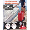 image:imageVEVOR 15 Gallon Fuel Gas Caddy Carbon Steel Portable Fuel Transfer Storage Tank with Manual Pump amp Rolling Wheels Gasoline Diesel Can Container for Cars Lawn Mowers ATVs Boats Motorcycles Red