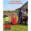 image:imageVEVOR 15 Gallon Fuel Gas Caddy Carbon Steel Portable Fuel Transfer Storage Tank with Manual Pump amp Rolling Wheels Gasoline Diesel Can Container for Cars Lawn Mowers ATVs Boats Motorcycles Red