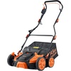 image:imageVEVOR 2in1 Electric Dethatcher and Scarifier 16Inch 15 Amp Corded Lawn Dethatcher with 145Gallon Thatch Collection Bag 5Position Depth Adjustment Walk Behind Machine for Garden Yard Grass16 inch