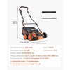 image:imageVEVOR 2in1 Electric Dethatcher and Scarifier 16Inch 15 Amp Corded Lawn Dethatcher with 145Gallon Thatch Collection Bag 5Position Depth Adjustment Walk Behind Machine for Garden Yard Grass16 inch
