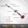 image:imageVEVOR 33CC 5in1 MultiFunctional Trimming Tools Gas Hedge Trimmer Weed Eater String Trimmer Brush Cutter Edger Pole Saw Chainsaw Pruner with Extension Pole43cc