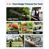 image:imageVEVOR 33CC 5in1 MultiFunctional Trimming Tools Gas Hedge Trimmer Weed Eater String Trimmer Brush Cutter Edger Pole Saw Chainsaw Pruner with Extension Pole26 cc1
