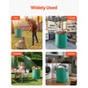 image:imageVEVOR 3Pack 72 Gallon Reusable Yard Waste Bag Large Lawn Garden Bags Heavy Duty Collapsible Garden Leaf Trash Container StandUp Grass Clipping Bin with Reinforcement Ring and Handles 264x30 in