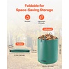 image:imageVEVOR 3Pack 72 Gallon Reusable Yard Waste Bag Large Lawn Garden Bags Heavy Duty Collapsible Garden Leaf Trash Container StandUp Grass Clipping Bin with Reinforcement Ring and Handles 264x30 in