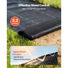 image:imageVEVOR 3x100FT 32oz Weed Barrier Fabric Heavy Duty Landscape Fabric Weed Blocker Fabric Garden Weed Mat Lawn Fabric Weed Control Fabric Driveway Fabric Ground Cover Woven Landscape Cloth Black3FT50FT2Packs32oz