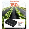 image:imageVEVOR 3x100FT 32oz Weed Barrier Fabric Heavy Duty Landscape Fabric Weed Blocker Fabric Garden Weed Mat Lawn Fabric Weed Control Fabric Driveway Fabric Ground Cover Woven Landscape Cloth Black3FT50FT2Packs32oz