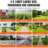 image:imageVEVOR 3x100FT 32oz Weed Barrier Fabric Heavy Duty Landscape Fabric Weed Blocker Fabric Garden Weed Mat Lawn Fabric Weed Control Fabric Driveway Fabric Ground Cover Woven Landscape Cloth Black4FT100FT32OZ