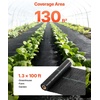 image:imageVEVOR 3x100FT 32oz Weed Barrier Fabric Heavy Duty Landscape Fabric Weed Blocker Fabric Garden Weed Mat Lawn Fabric Weed Control Fabric Driveway Fabric Ground Cover Woven Landscape Cloth Black13FT100FT32oz