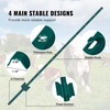 image:imageVEVOR 4 Feet UChannel Metal Fence Post 10 Pack with 20 Zip Ties amp 20 Clips Sturdy Steel Stakes for Garden Yard Lawn Farms and Outdoor Wire Fencing Green5 Feet 10 Pack