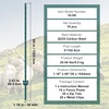 image:imageVEVOR 4 Feet UChannel Metal Fence Post 10 Pack with 20 Zip Ties amp 20 Clips Sturdy Steel Stakes for Garden Yard Lawn Farms and Outdoor Wire Fencing Green5 Feet 10 Pack