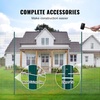 image:imageVEVOR 4 Feet UChannel Metal Fence Post 10 Pack with 20 Zip Ties amp 20 Clips Sturdy Steel Stakes for Garden Yard Lawn Farms and Outdoor Wire Fencing Green7 Feet 10 Pack