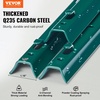 image:imageVEVOR 4 Feet UChannel Metal Fence Post 10 Pack with 20 Zip Ties amp 20 Clips Sturdy Steel Stakes for Garden Yard Lawn Farms and Outdoor Wire Fencing Green4 Feet 10 Pack
