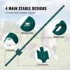 image:imageVEVOR 4 Feet UChannel Metal Fence Post 10 Pack with 20 Zip Ties amp 20 Clips Sturdy Steel Stakes for Garden Yard Lawn Farms and Outdoor Wire Fencing Green4 Feet 10 Pack