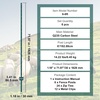image:imageVEVOR 4 Feet UChannel Metal Fence Post 10 Pack with 20 Zip Ties amp 20 Clips Sturdy Steel Stakes for Garden Yard Lawn Farms and Outdoor Wire Fencing Green6 Feet 6 Pack