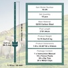 image:imageVEVOR 4 Feet UChannel Metal Fence Post 10 Pack with 20 Zip Ties amp 20 Clips Sturdy Steel Stakes for Garden Yard Lawn Farms and Outdoor Wire Fencing Green3 Feet 10 Pack