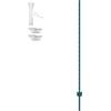 image:imageVEVOR 4 Feet UChannel Metal Fence Post 10 Pack with 20 Zip Ties amp 20 Clips Sturdy Steel Stakes for Garden Yard Lawn Farms and Outdoor Wire Fencing Green6 Feet 10 Pack
