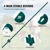 image:imageVEVOR 4 Feet UChannel Metal Fence Post 10 Pack with 20 Zip Ties amp 20 Clips Sturdy Steel Stakes for Garden Yard Lawn Farms and Outdoor Wire Fencing Green6 Feet 10 Pack