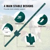 image:imageVEVOR 4 Feet UChannel Metal Fence Post 10 Pack with 20 Zip Ties amp 20 Clips Sturdy Steel Stakes for Garden Yard Lawn Farms and Outdoor Wire Fencing Green3 Feet 10 Pack