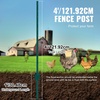 image:imageVEVOR 4 Feet UChannel Metal Fence Post 10 Pack with 20 Zip Ties amp 20 Clips Sturdy Steel Stakes for Garden Yard Lawn Farms and Outdoor Wire Fencing Green4 Feet 10 Pack
