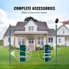 image:imageVEVOR 4 Feet UChannel Metal Fence Post 10 Pack with 20 Zip Ties amp 20 Clips Sturdy Steel Stakes for Garden Yard Lawn Farms and Outdoor Wire Fencing Green4 Feet 10 Pack