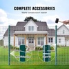 image:imageVEVOR 4 Feet UChannel Metal Fence Post 10 Pack with 20 Zip Ties amp 20 Clips Sturdy Steel Stakes for Garden Yard Lawn Farms and Outdoor Wire Fencing Green3 Feet 10 Pack