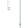 image:imageVEVOR 4 Feet UChannel Metal Fence Post 10 Pack with 20 Zip Ties amp 20 Clips Sturdy Steel Stakes for Garden Yard Lawn Farms and Outdoor Wire Fencing Green7 Feet 10 Pack