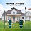 image:imageVEVOR 4 Feet UChannel Metal Fence Post 10 Pack with 20 Zip Ties amp 20 Clips Sturdy Steel Stakes for Garden Yard Lawn Farms and Outdoor Wire Fencing Green6 Feet 10 Pack