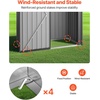 image:imageVEVOR 5 x 3 FT Metal Garden Shed Storage Building with Lockable Door amp 2 Louver Vents Sloped Roof Metal Outdoor Storage Shed Tool Sheds Outdoor Storage for Backyard Garden Patio Bike Gray