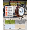 image:imageVEVOR 500 LBS Steel Garden Cart with Work Seat Heavy Duty Garden Wagon Cart on Wheels Outdoor Metal Utility Yard Wagon Gardening Stool with 10inch Flat Free Tires Tool Tray amp Adjustable HandleGreen