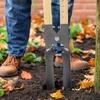 image:imageVEVOR 575 Post Hole Digger Heavy Duty Post Hole Digger with Wood Measurement Handle Manual Hole Digger with Metal Blade Post Hole Digger Tool for Digging Cultivating Yard Work Gardening OutdoorsHardwood
