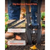 image:imageVEVOR 575 Post Hole Digger Heavy Duty Post Hole Digger with Wood Measurement Handle Manual Hole Digger with Metal Blade Post Hole Digger Tool for Digging Cultivating Yard Work Gardening OutdoorsCarbon Steel