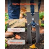 image:imageVEVOR 575 Post Hole Digger Heavy Duty Post Hole Digger with Wood Measurement Handle Manual Hole Digger with Metal Blade Post Hole Digger Tool for Digging Cultivating Yard Work Gardening OutdoorsHardwood