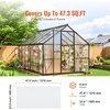 image:imageVEVOR 6 Pack Polycarbonate Greenhouse Panels 396 x 198 x 0157Roof Panels Sheets Waterproof UV Protected Corrugated Plastic Roofing Impact Resistance Clear Roofing Sheets for GreenhouseGarden6PCS  4FT  2FT  016IN